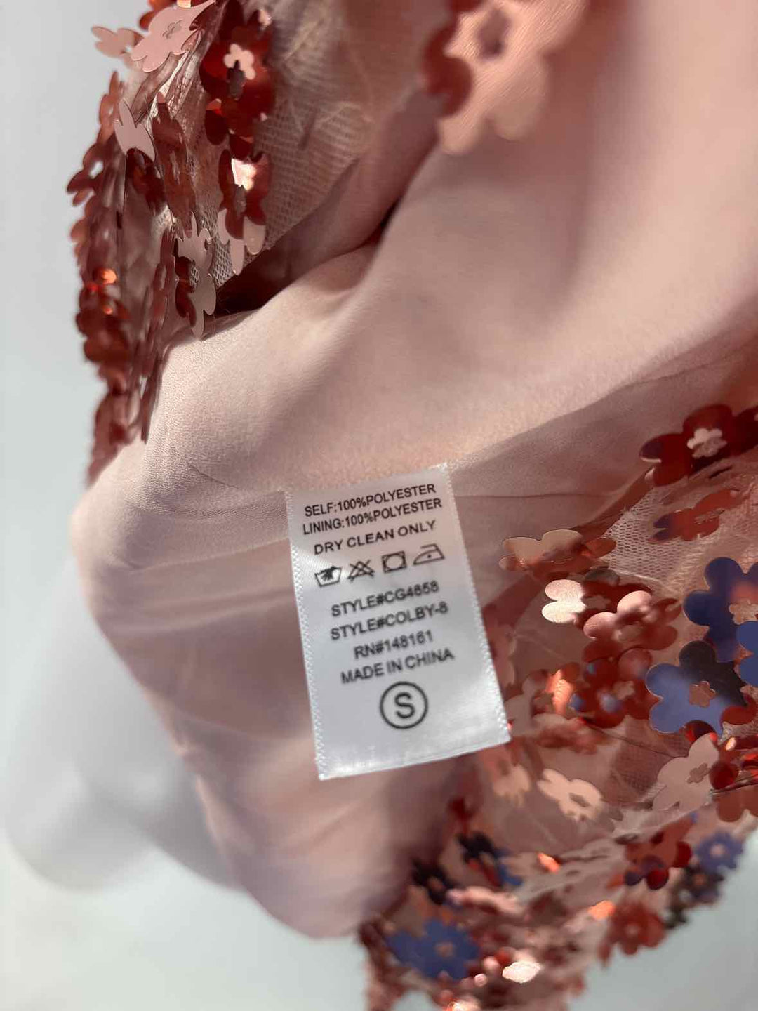 Size S BUDDY LOVE Rose Gold Dress