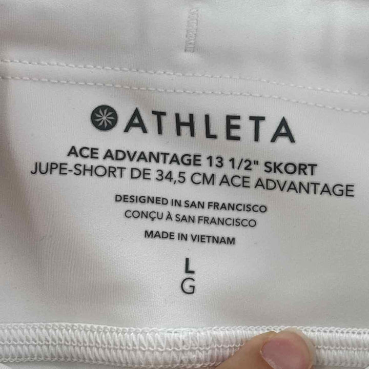 Size L Athleta White Skirt