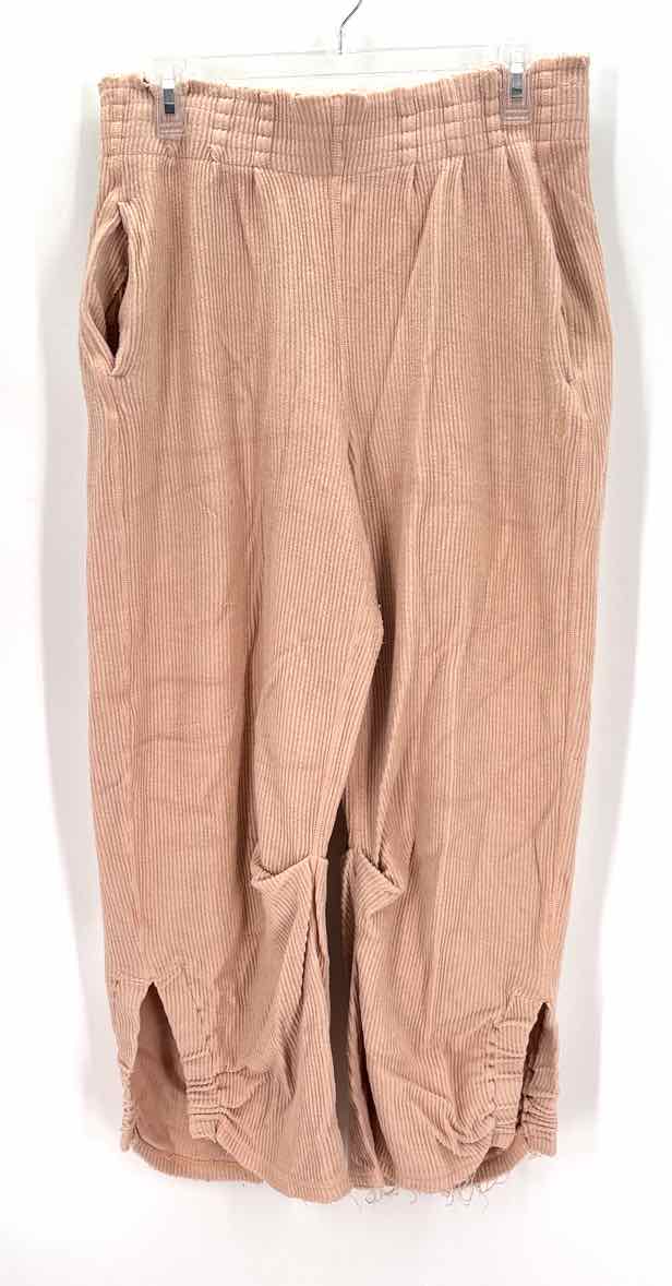 Size M FREE PEOPLE Peach Corduroy Pants