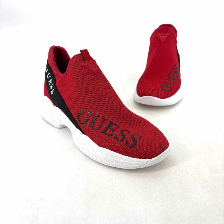 Shoe Size 10 GUESS Red Knit Sneakers