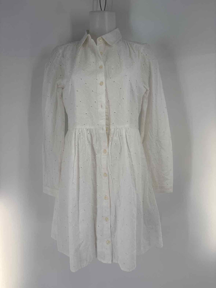 Size 6 J Crew White Dress