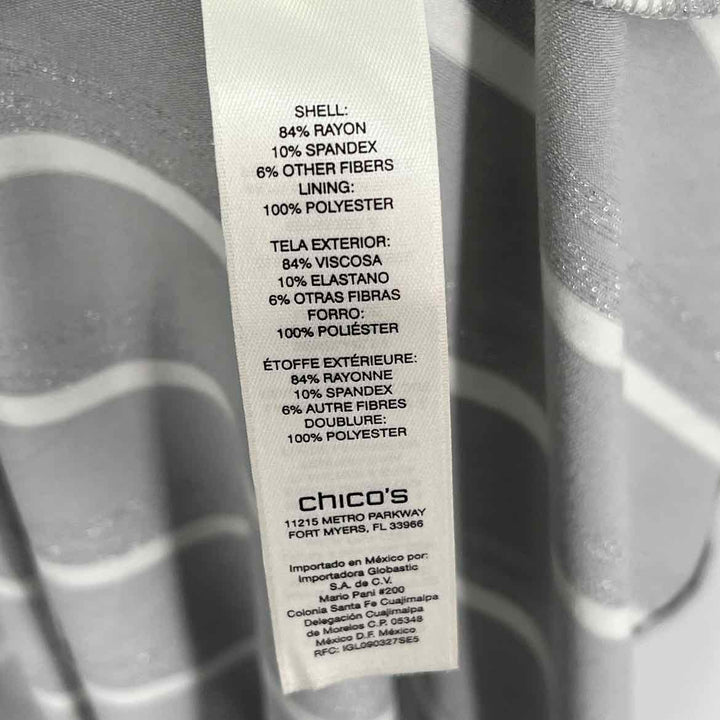 Size 2 Chico's Gray Dress