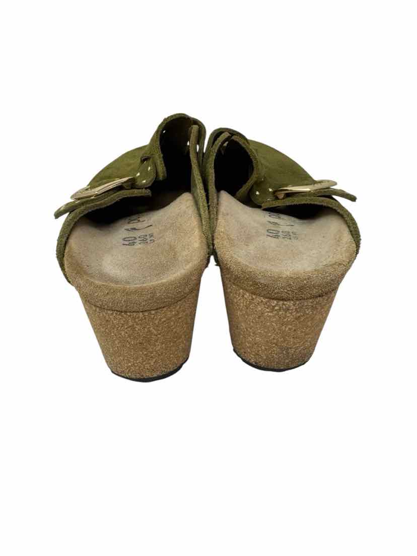 Shoe Size 40 PAPILIO Olive Suede Flats