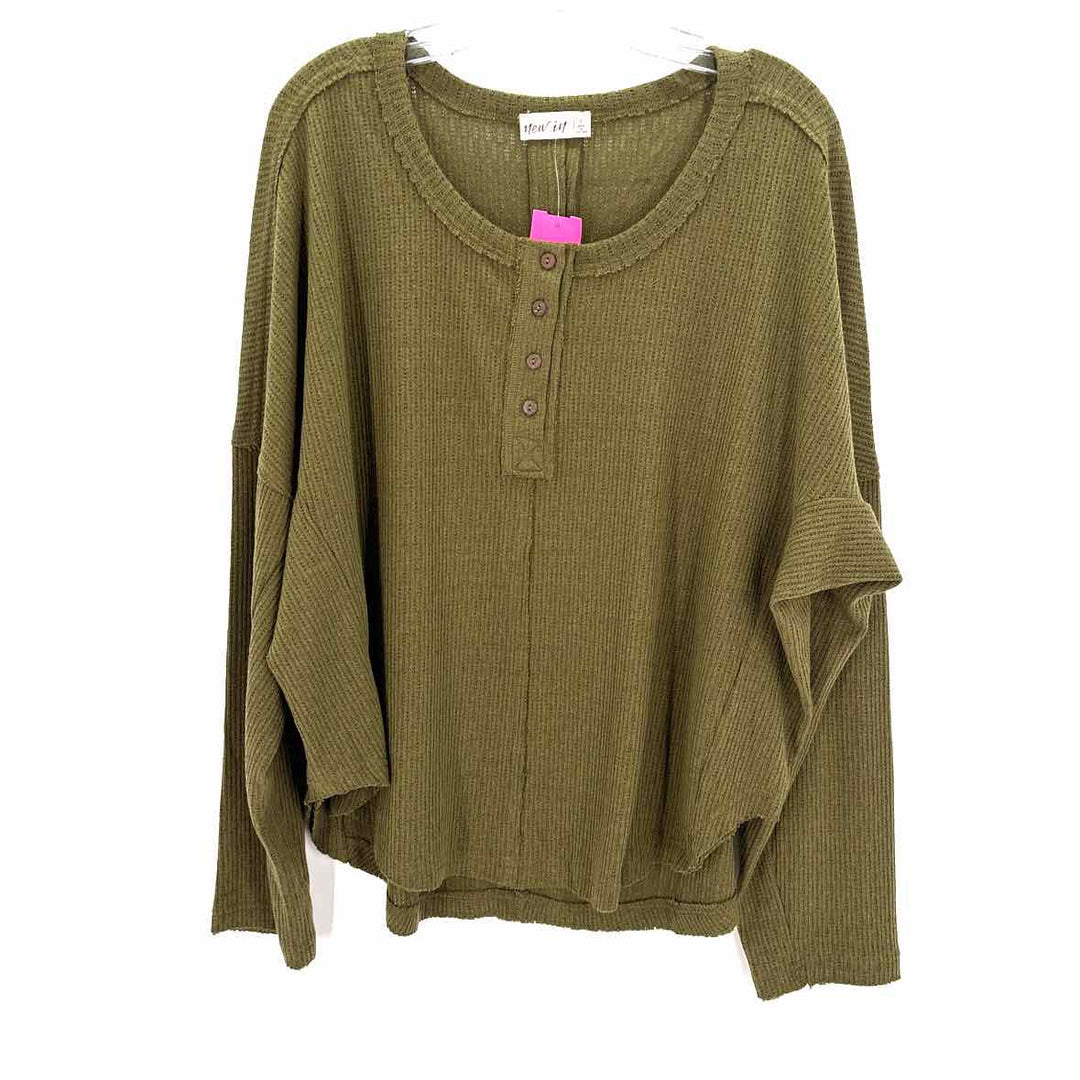 Size L Olive Knit Shirt