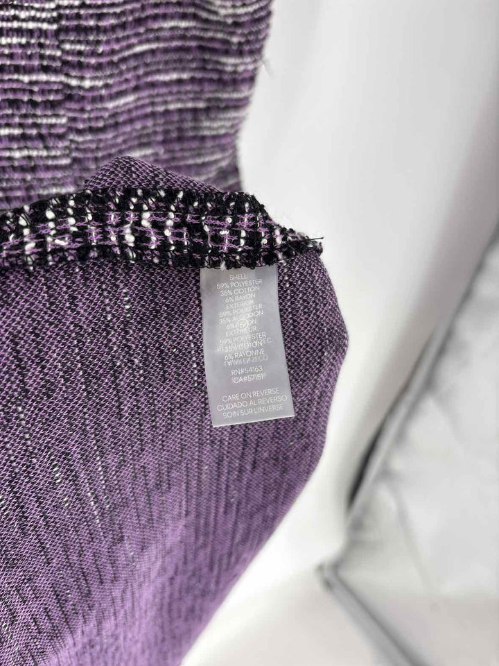 Size 14 KARL LAGERFELD Purple Tweed Dress