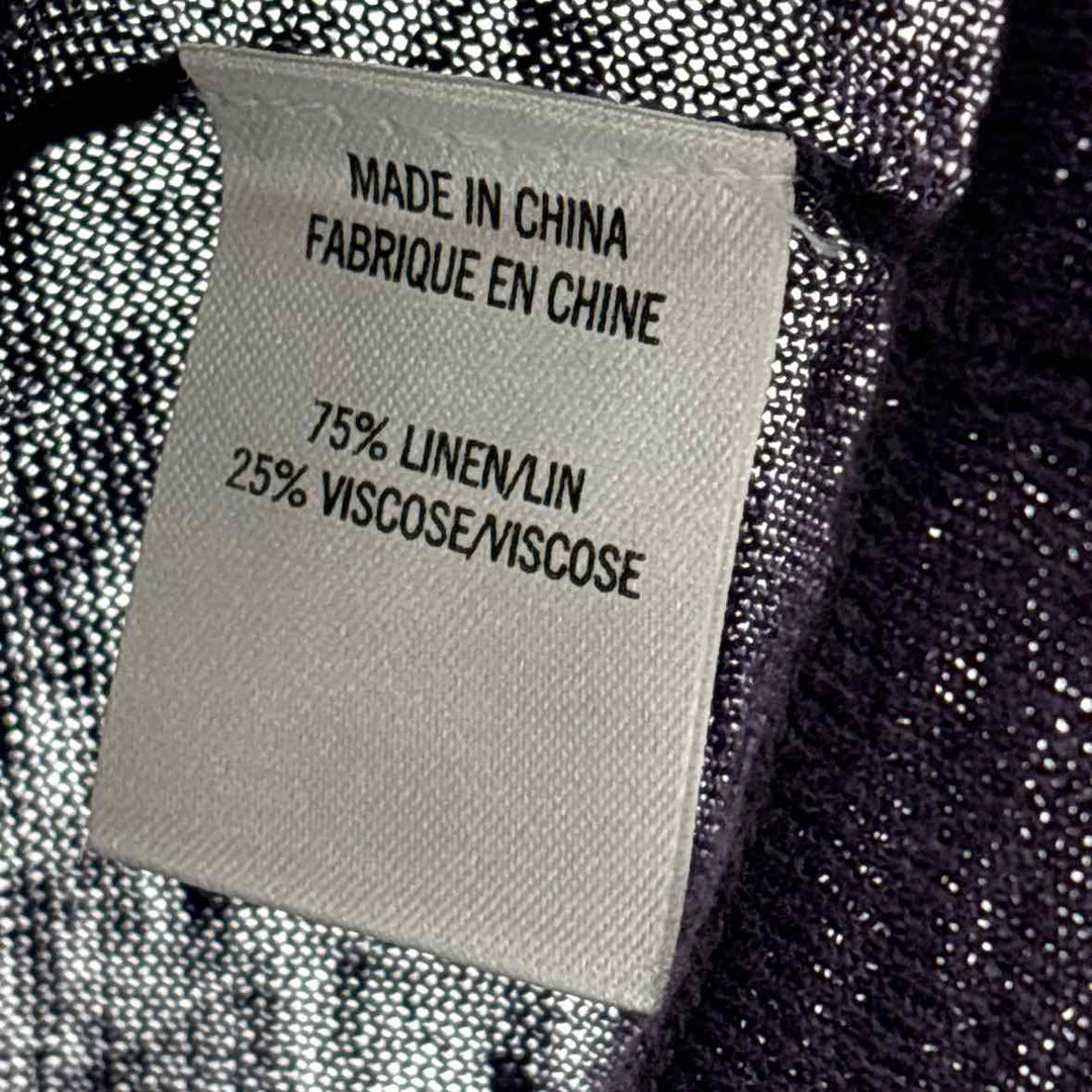 Size S THEORY Purple Linen Shirt