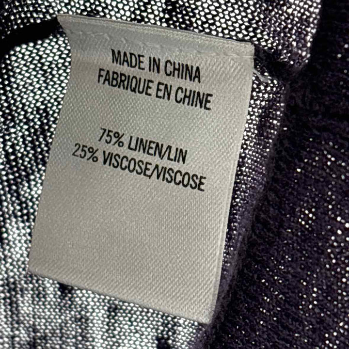Size S THEORY Purple Linen Shirt