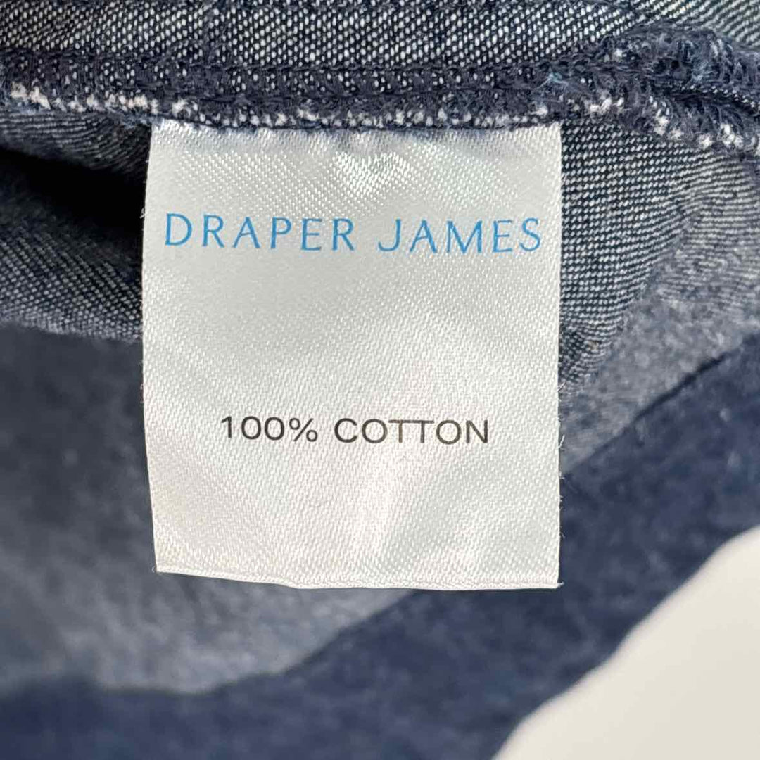 Size L DRAPER JAMES Blue Denim Shirt