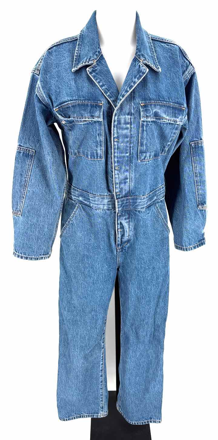 Size L/XL Blue Denim Dress