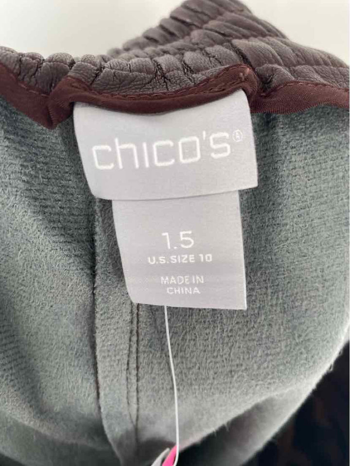 Size 10 Chico's Brown Pants