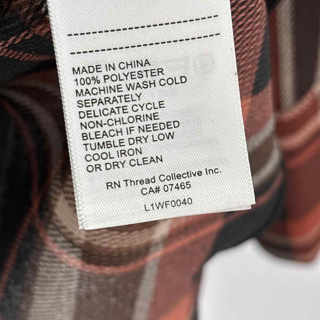 Size M LAUNDRY Brown Print Shirt