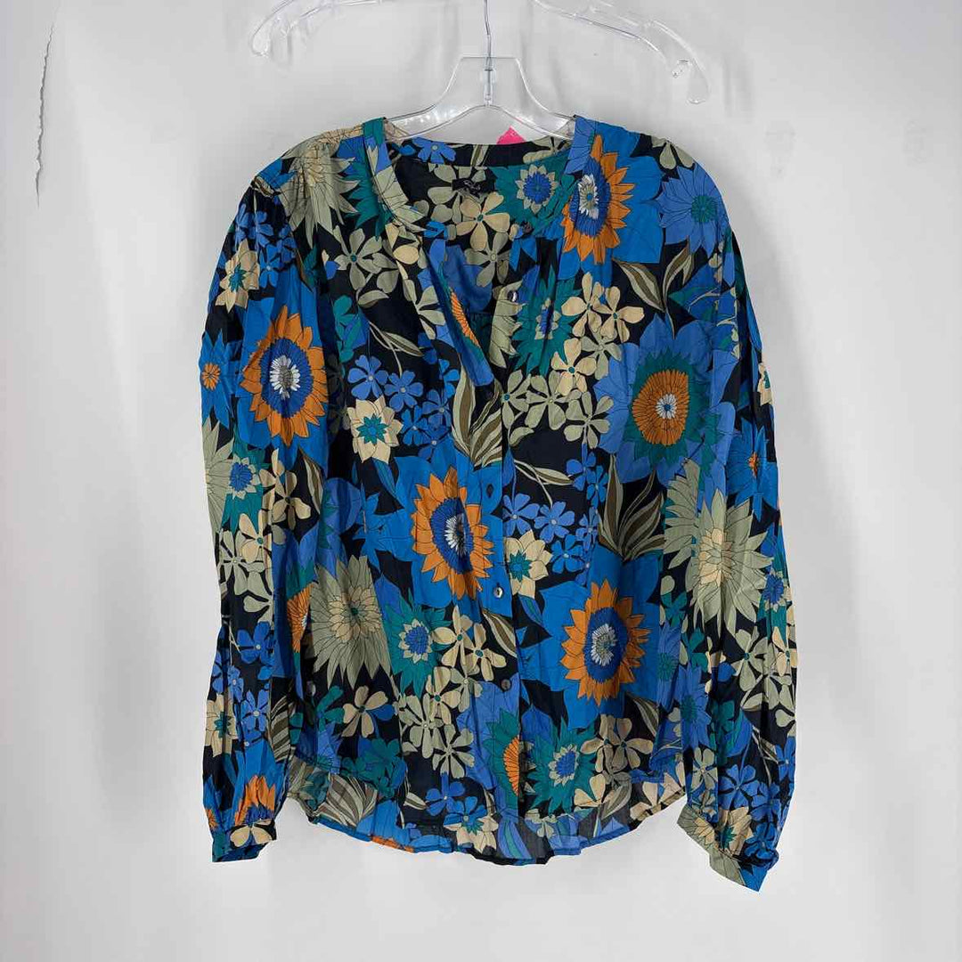 Size L Rails Blue Print Shirt