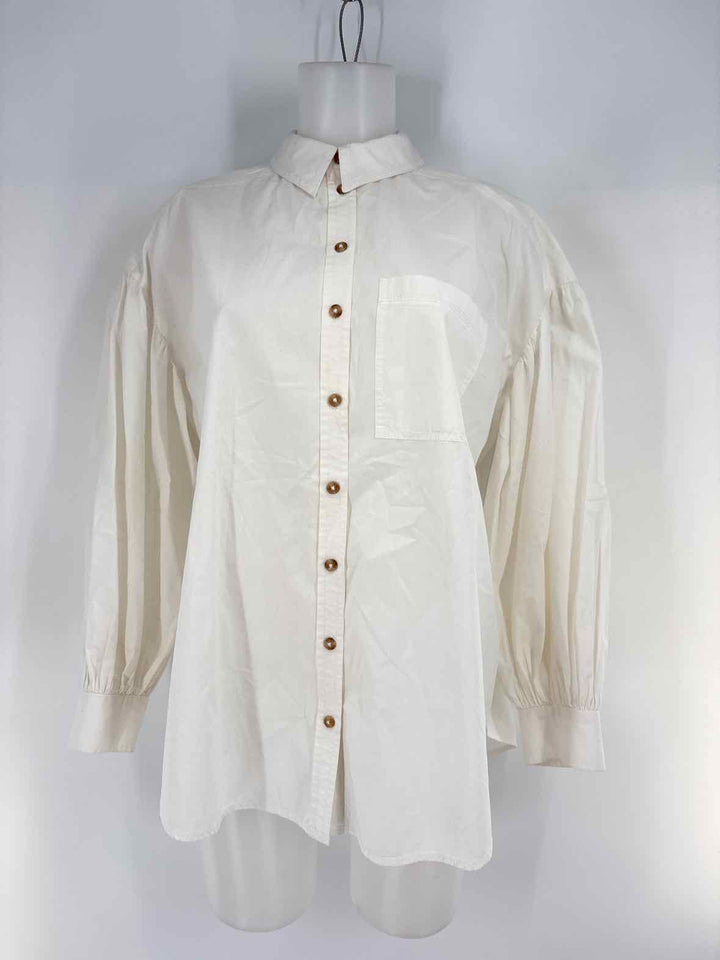 Size XS Pilcro & the Letterpress White Shirt