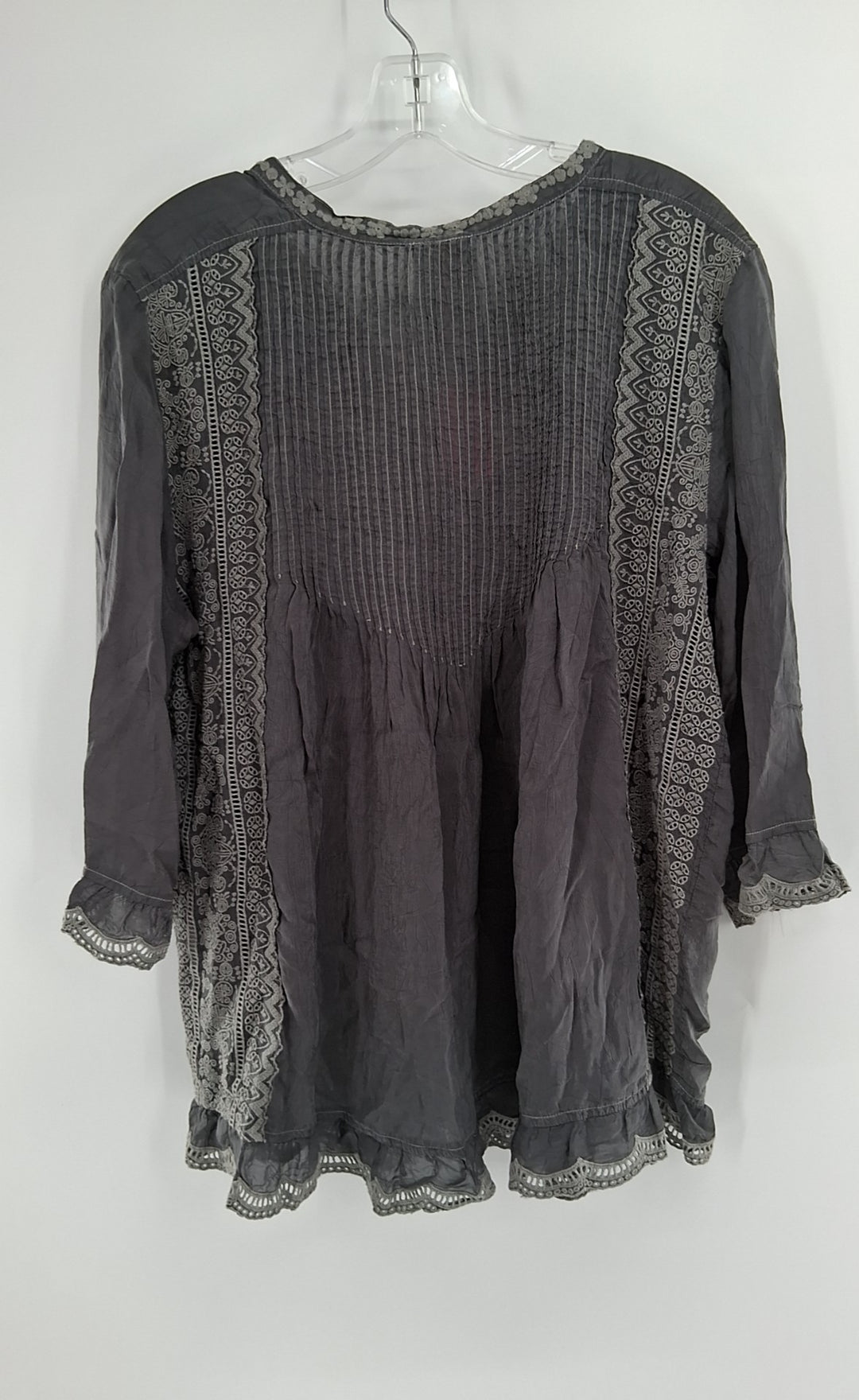 Size L Johnny Was Gray Shirt