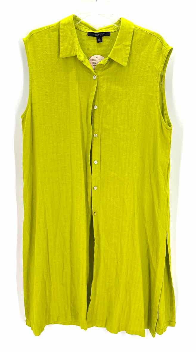 Size L Andrew Marc Lime Green Knit Dress