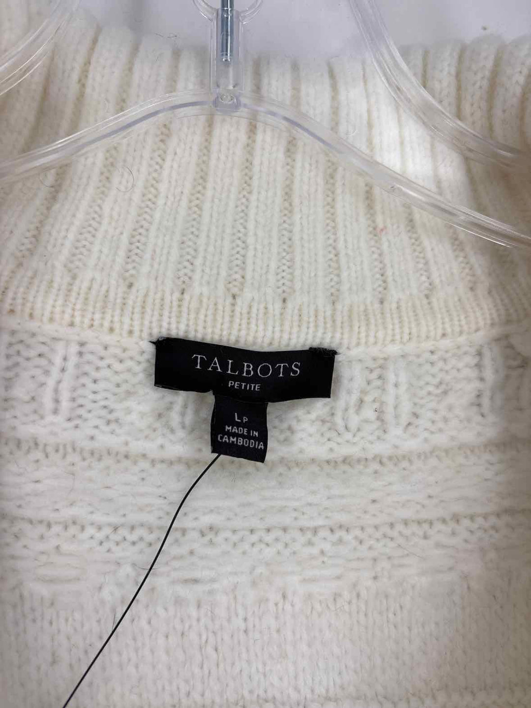 Size L Talbots Cream Sweater