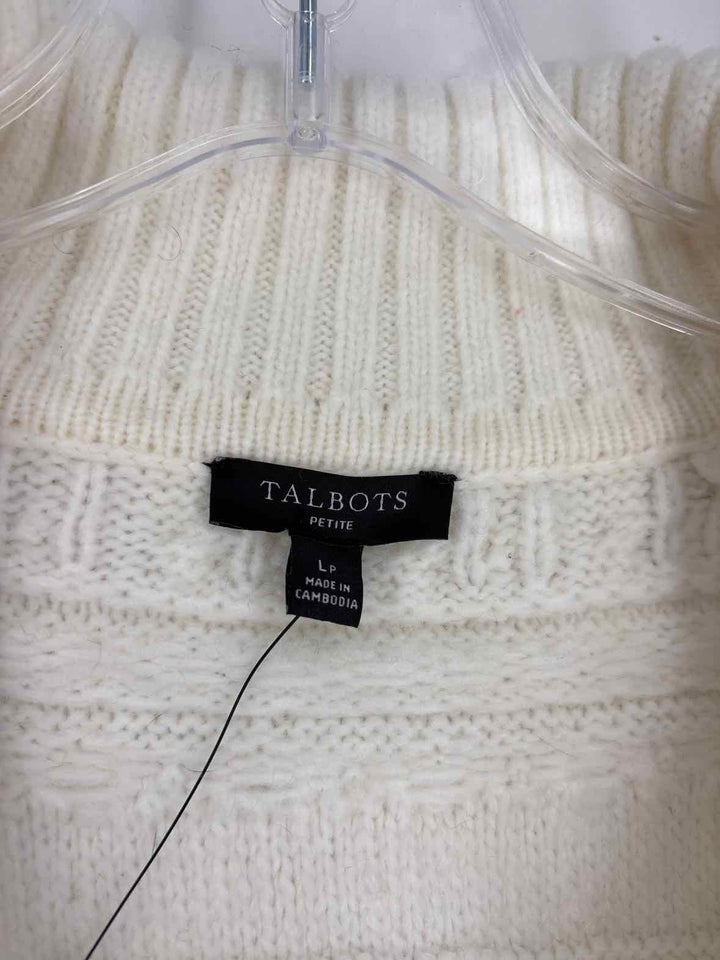 Size L Talbots Cream Sweater
