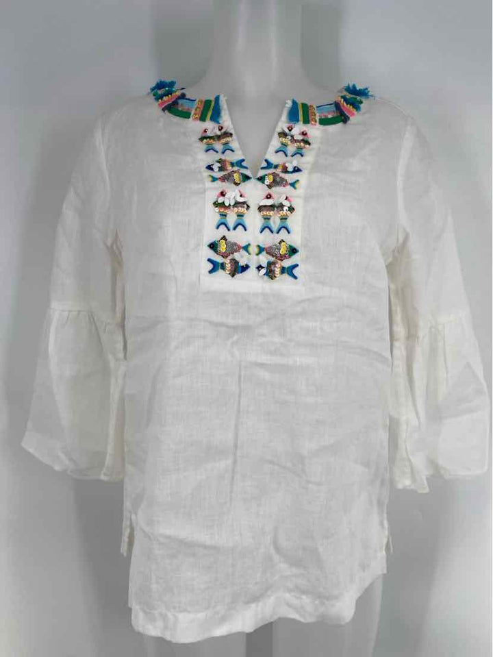 Size S Talbots White Linen Shirt