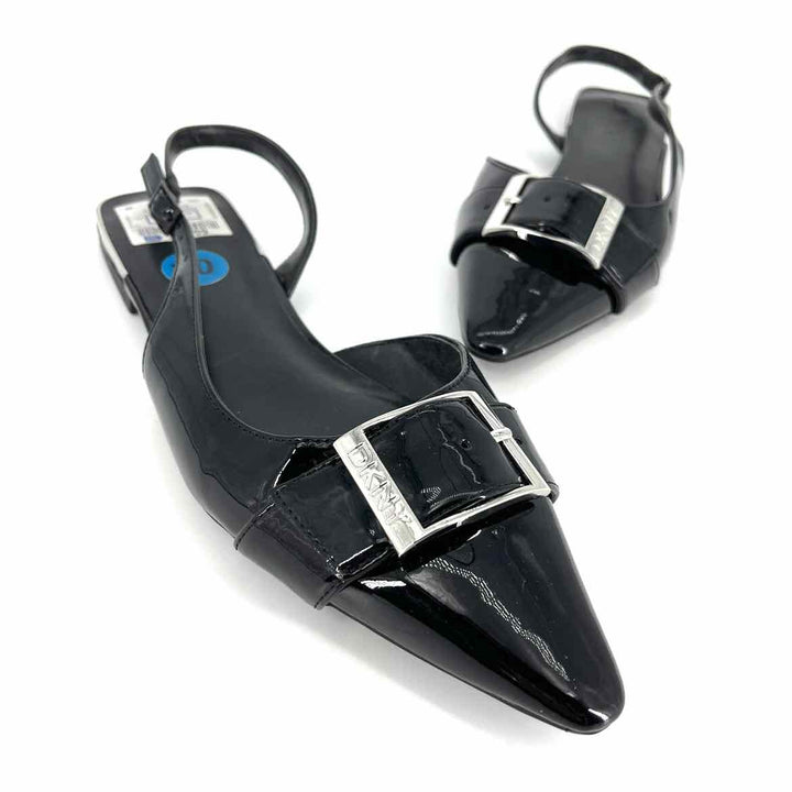 Shoe Size 10 DKNY Black PATENT Flats