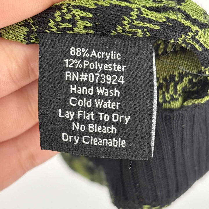 Size M MISSOOK Green Knit Beaded Jacket