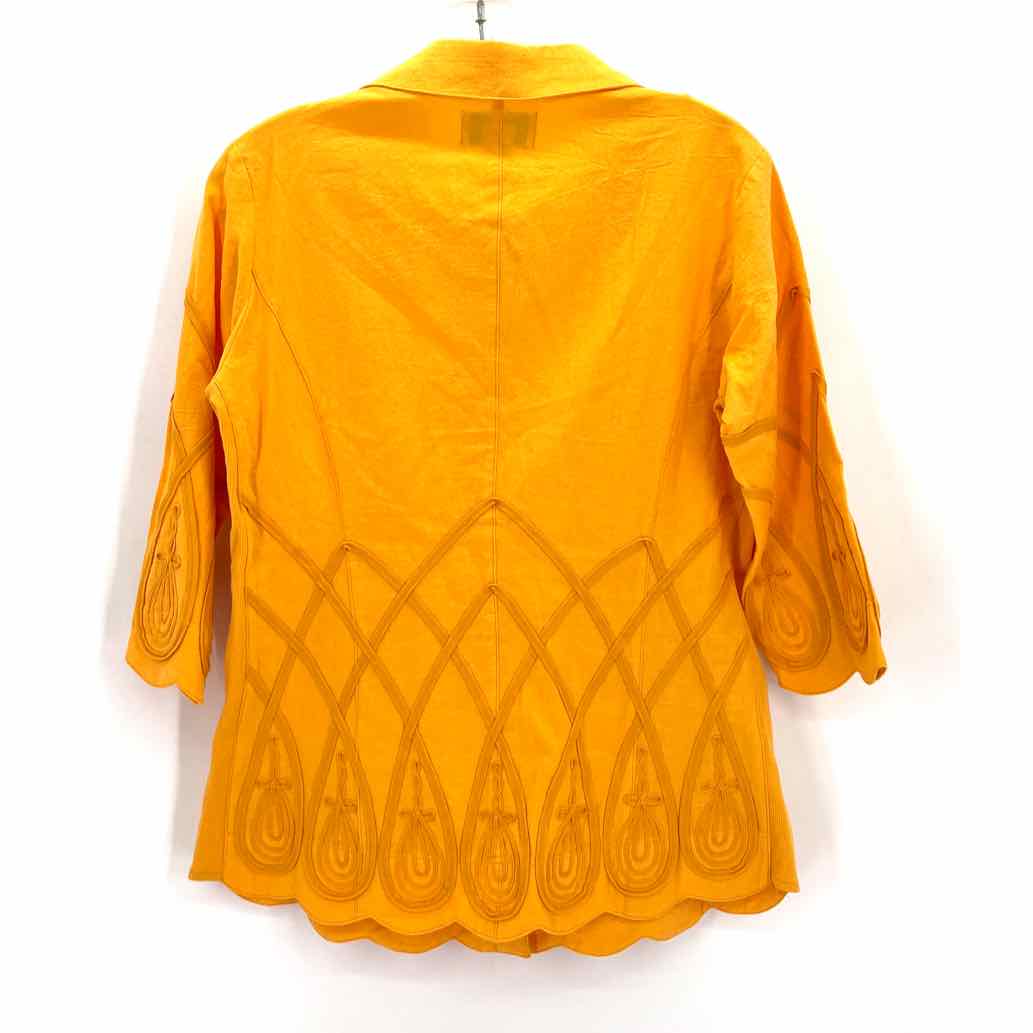 Size S PECK & PECK Yellow Shirt
