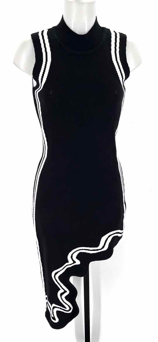 Size M COMMENSE Black/White Dress
