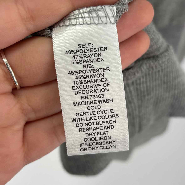 Size 1X Gray Cardigan