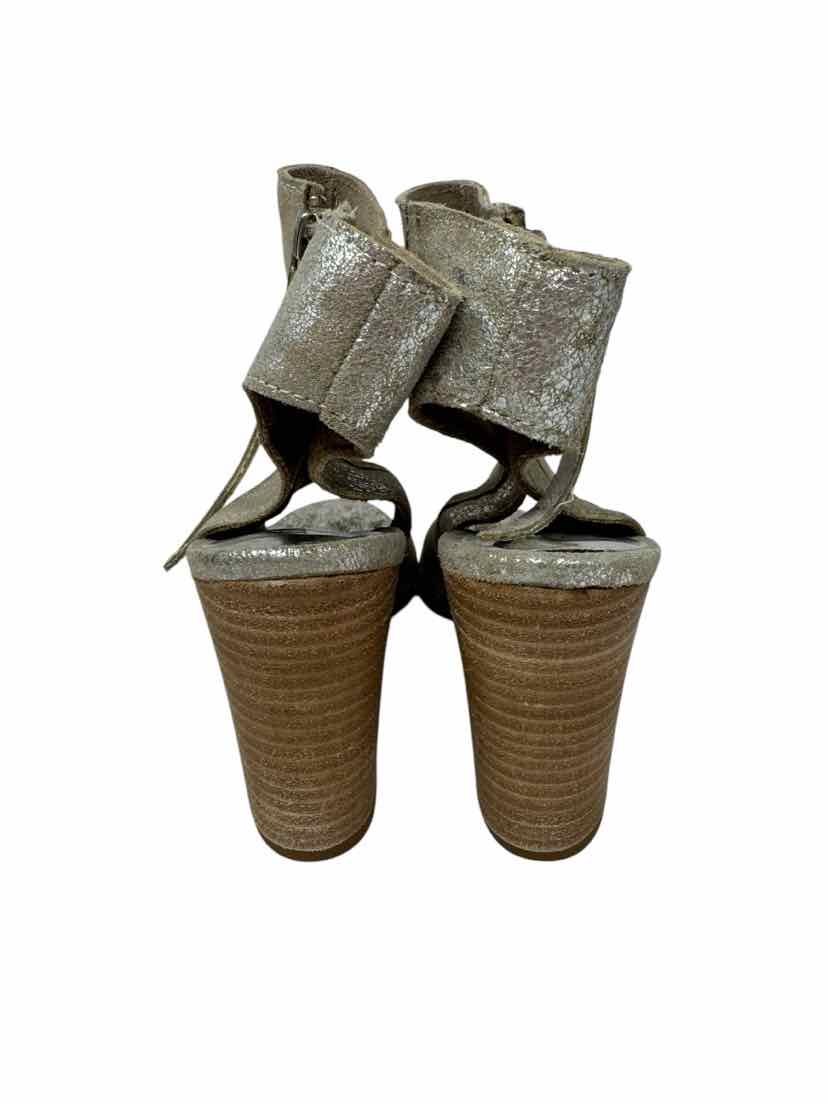 Shoe Size 8 DIBA Silver Leather Boots
