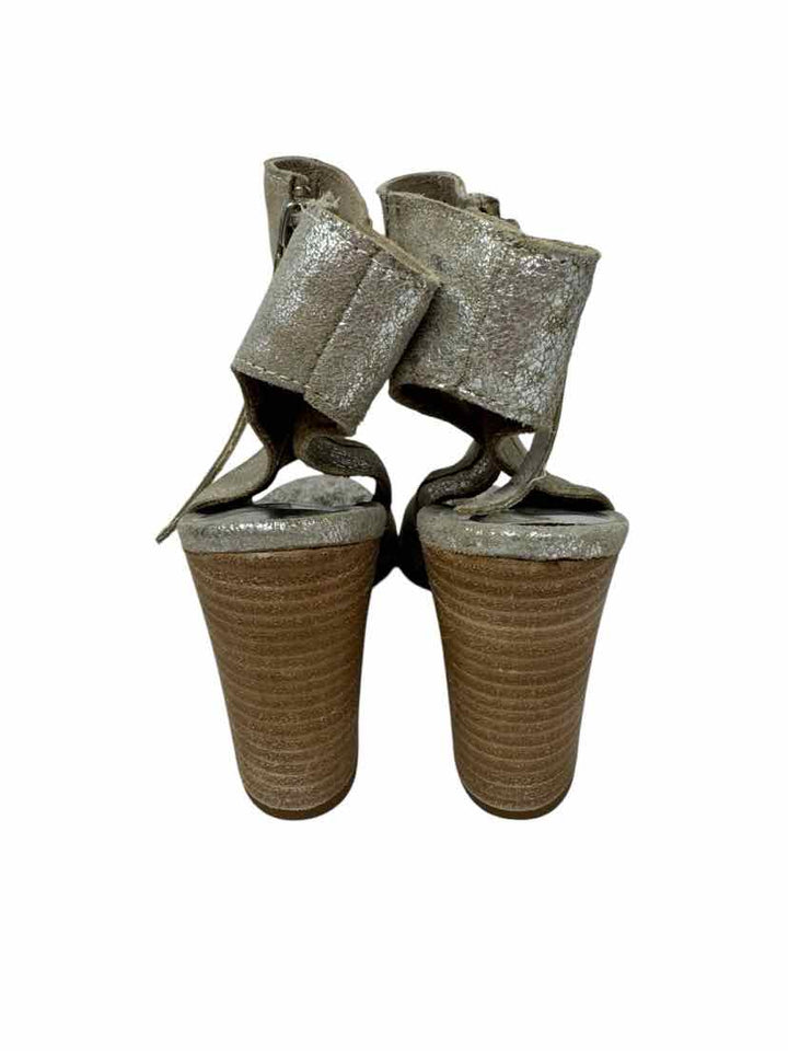Shoe Size 8 DIBA Silver Leather Boots