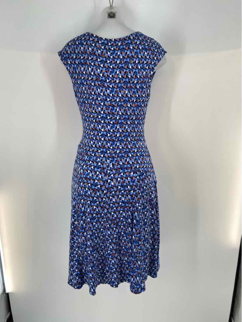 Size M NIC + ZOE Blue Print Dress