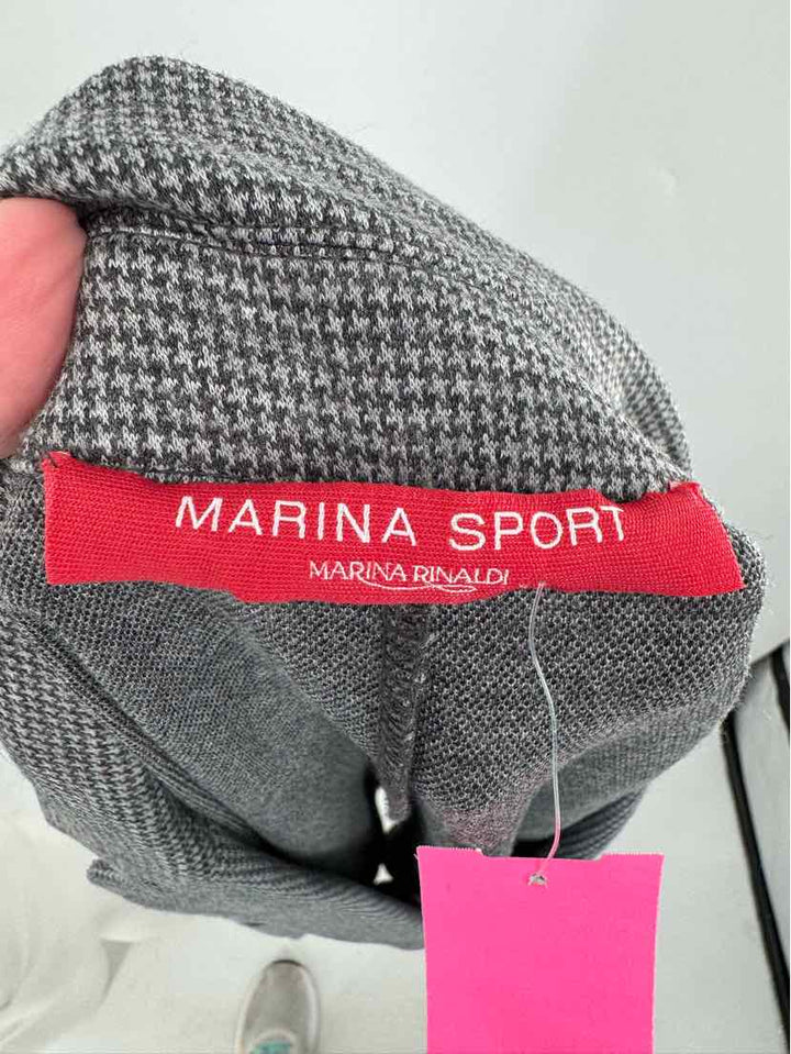 Size L MARINA RINALDI Gray Blazer