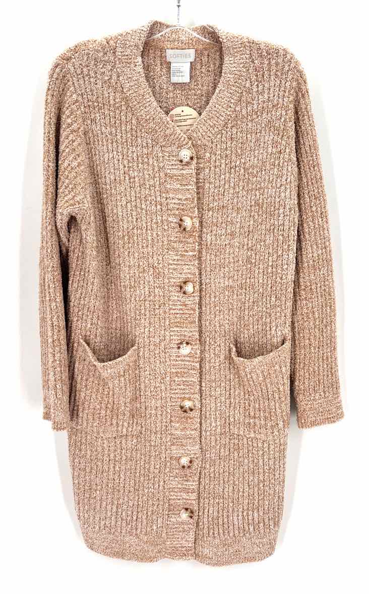 Size L TAN PRINT Sweater
