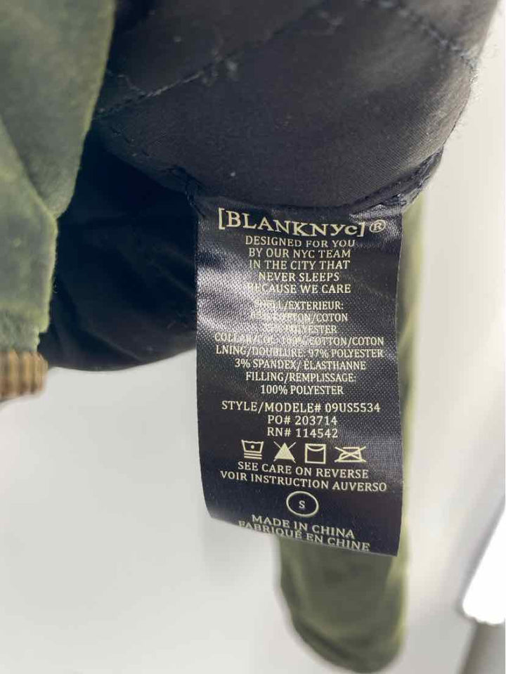 Size S BLANK NYC Green Jacket