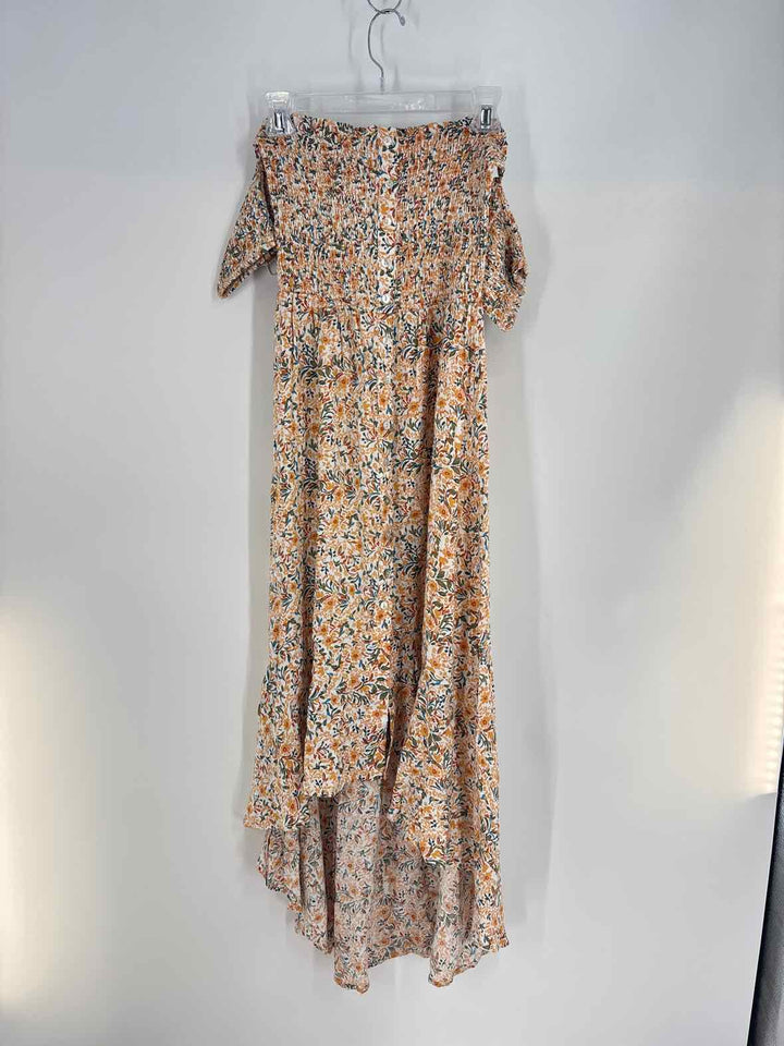Size M ALTAR'D STATE ORANGE PRINT Dress