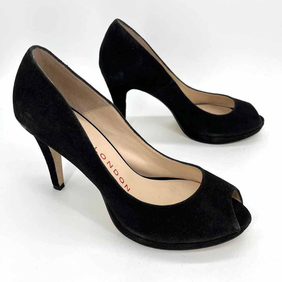 Shoe Size 8 SACHA LONDON Black Leather Heels