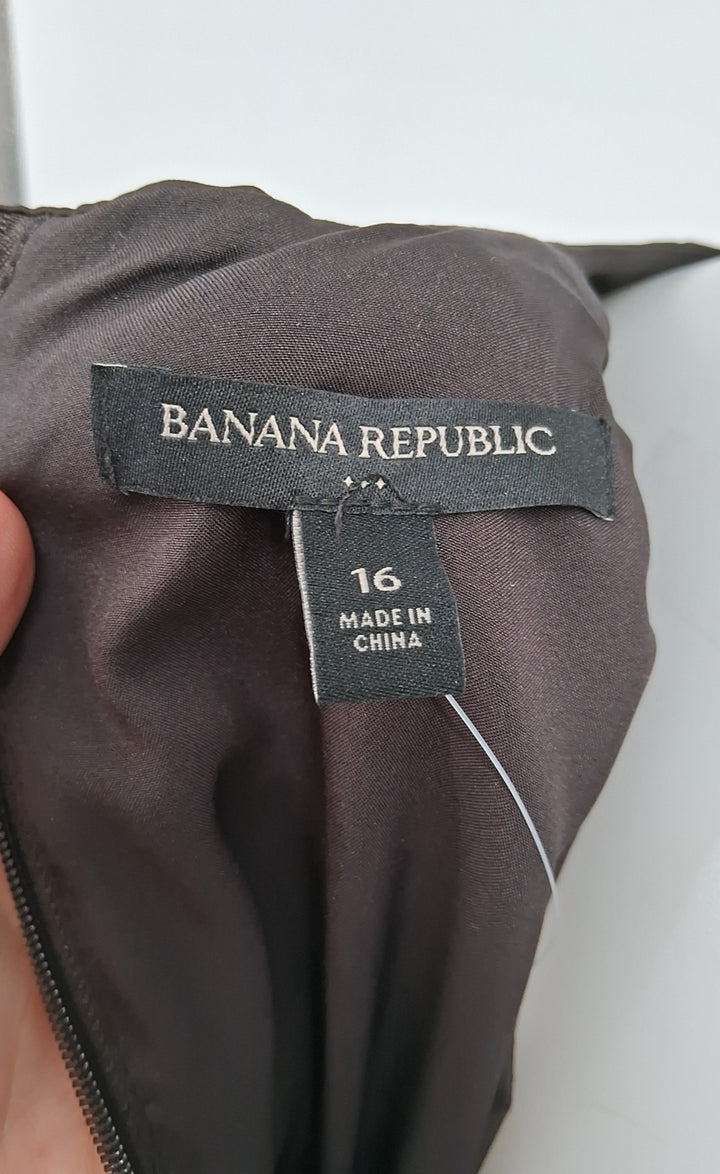 Size 16 Banana Republic Brown Dress