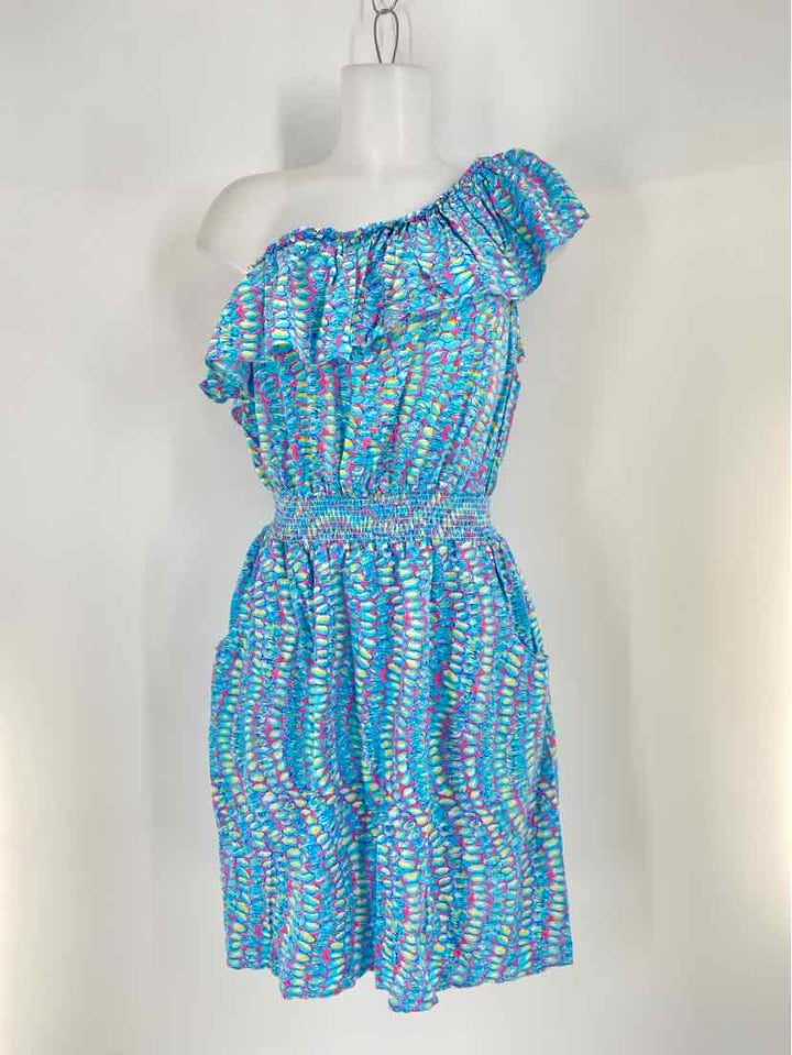 Size L Lilly Pulitzer Blue Print Dress