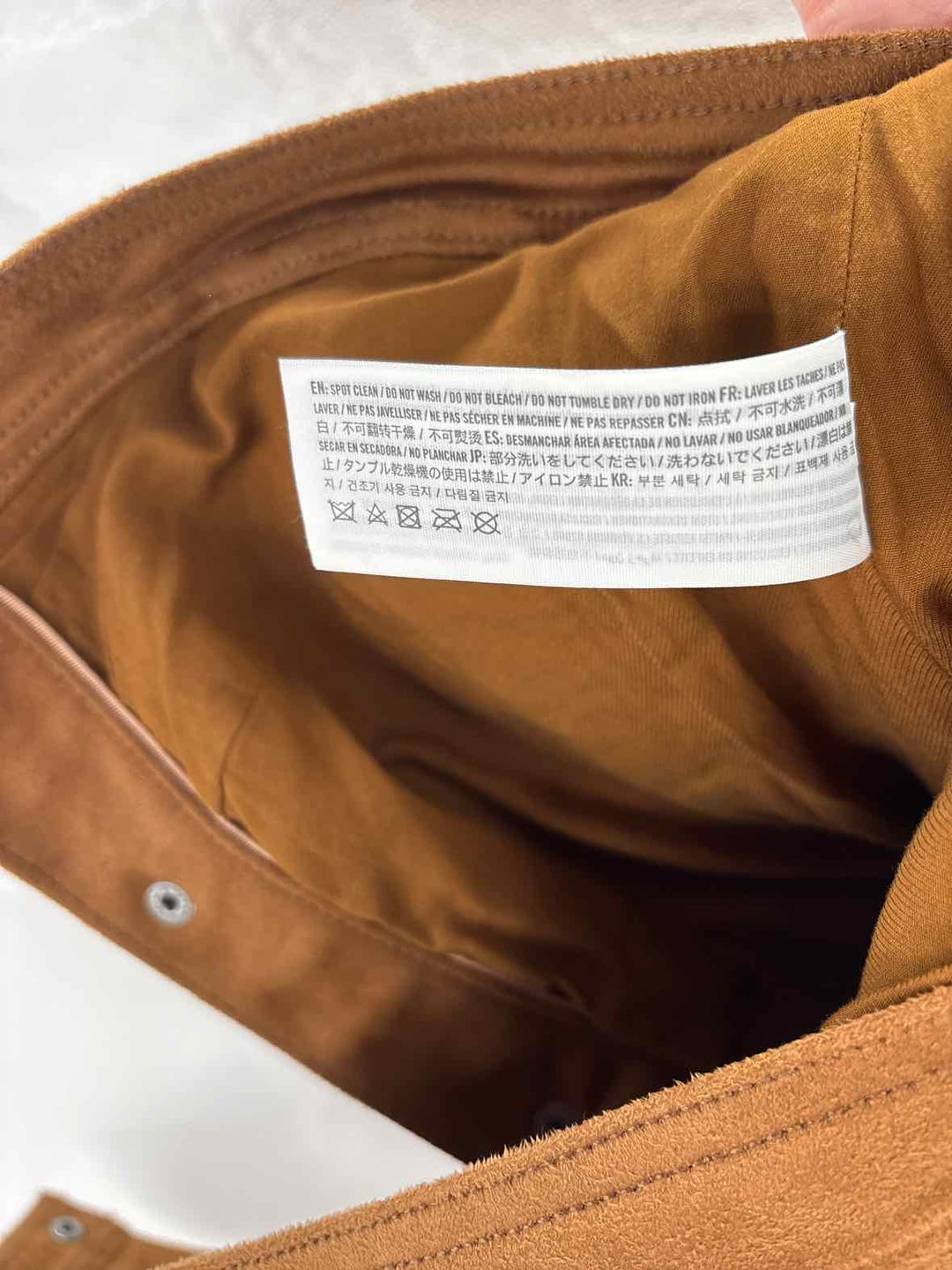 Size XL Abercrombie Brown Suede Jacket