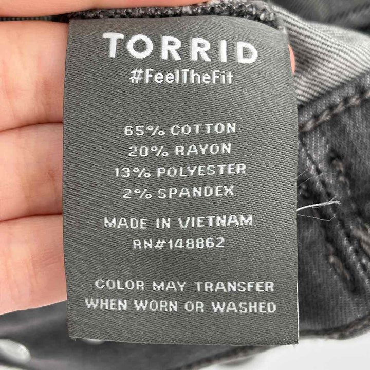 Size 2X Torrid Gray Denim Jacket