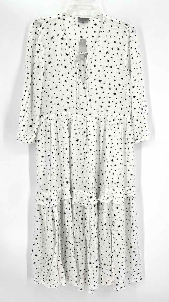 Size 10 White Print Dress