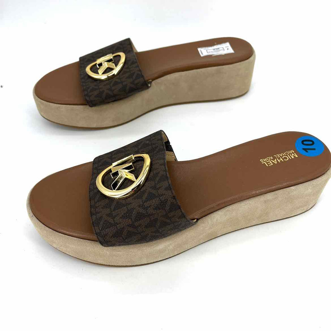 Shoe Size 10 Michael Kors Brown Sandals