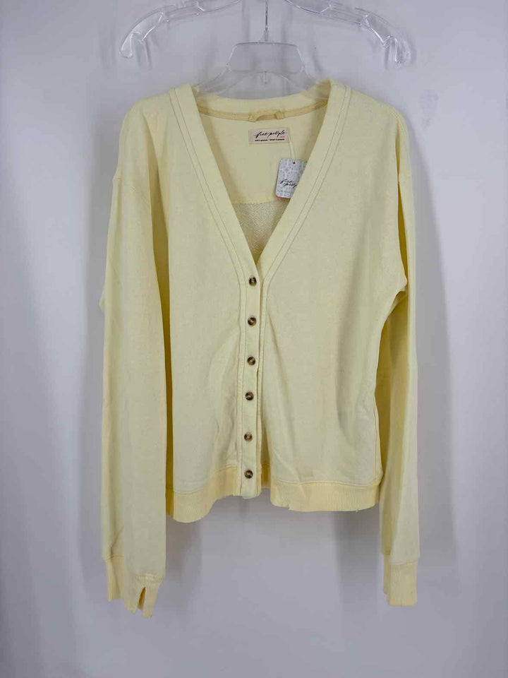 Size M FREE PEOPLE Yellow Shirt