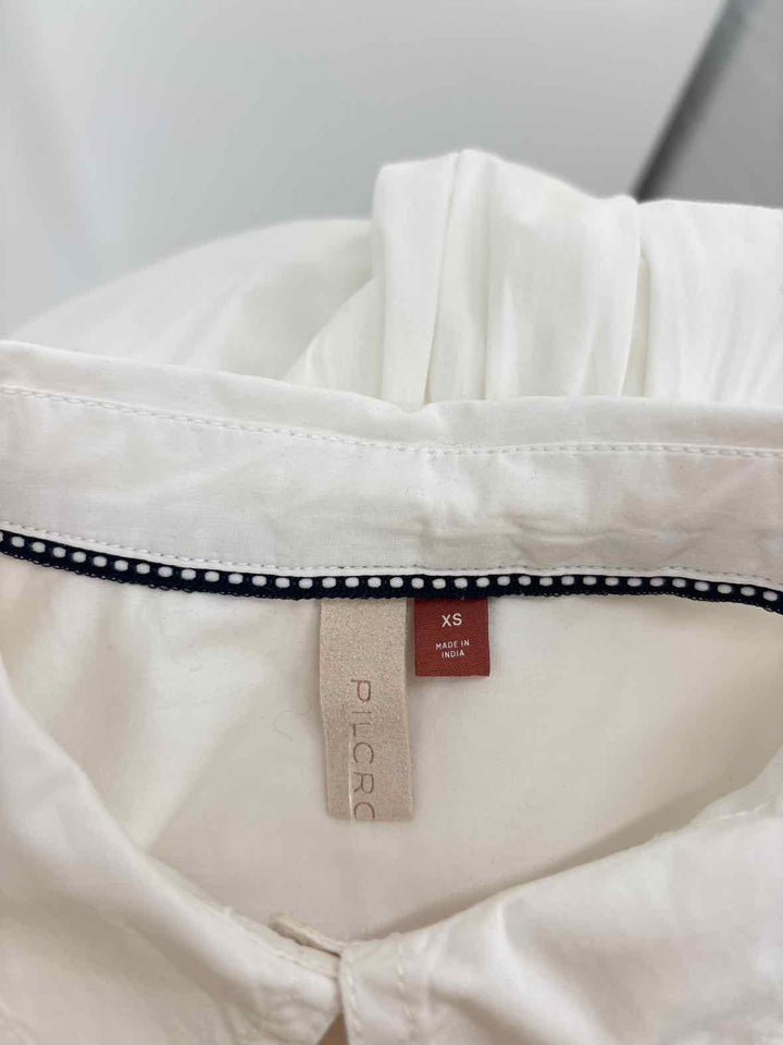 Size XS Pilcro & the Letterpress White Shirt