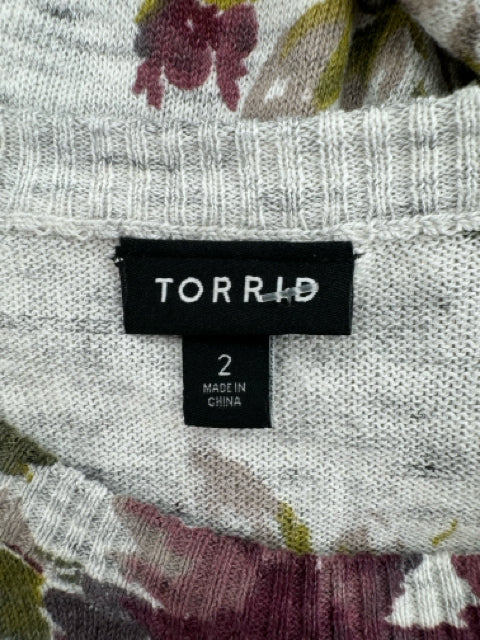 Size 2X Torrid Gray Sweater