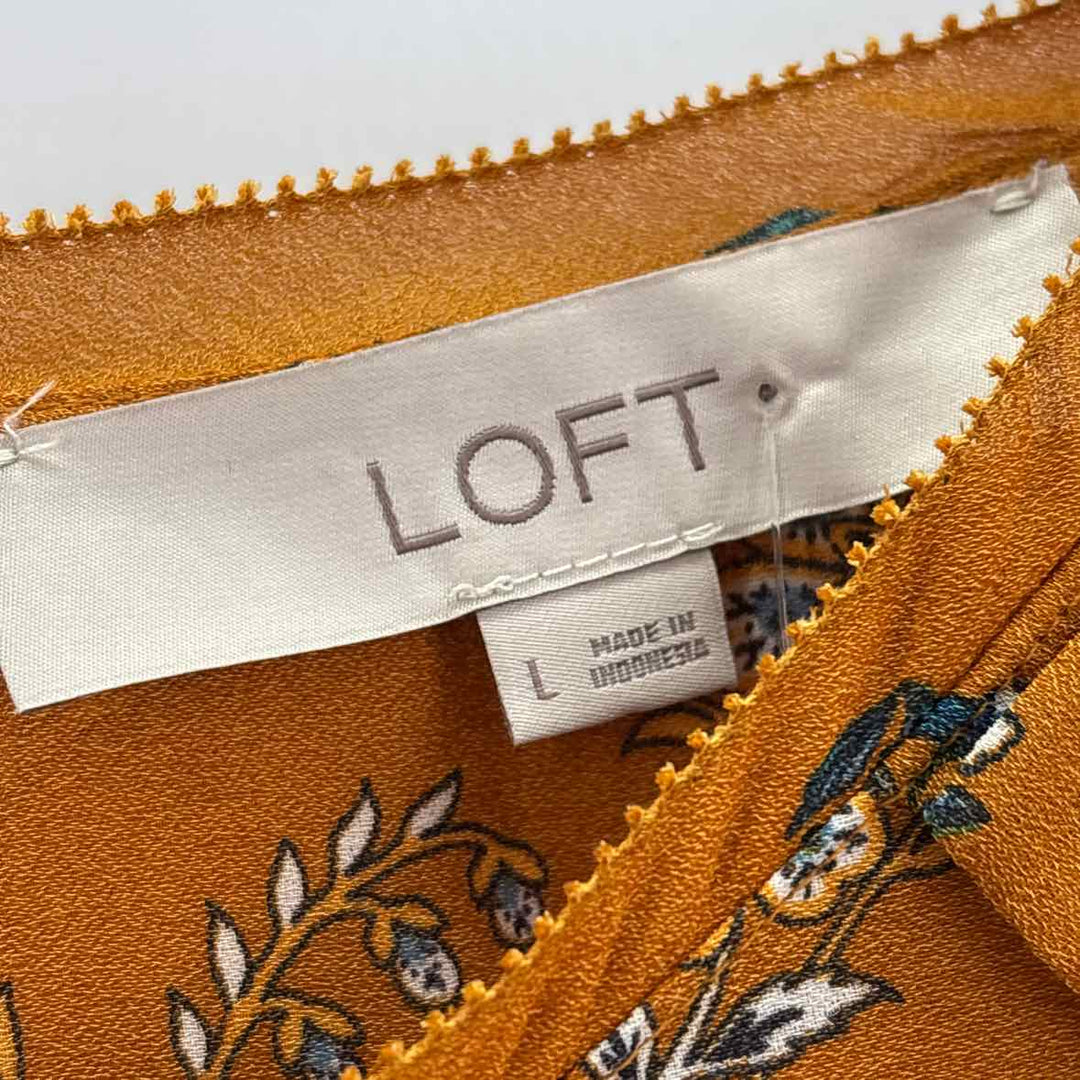 Size L LOFT Mustard Shirt