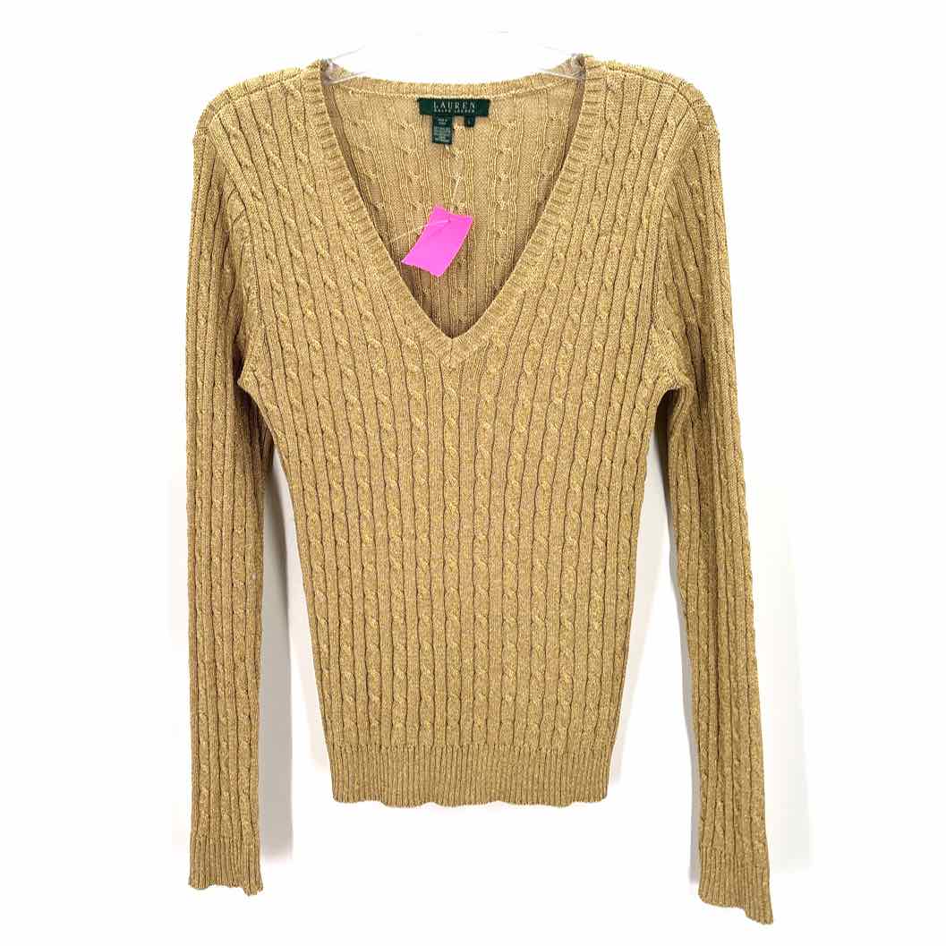 Size L RALPH LAUREN Gold Sweater
