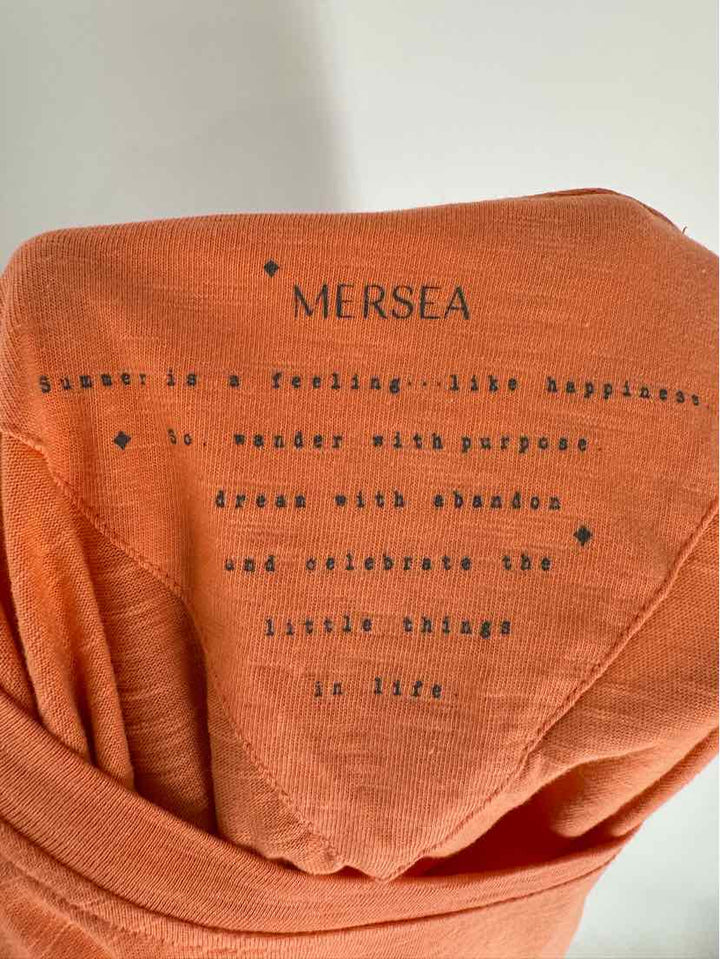 Size L MERSEA Orange Cotton Shirt