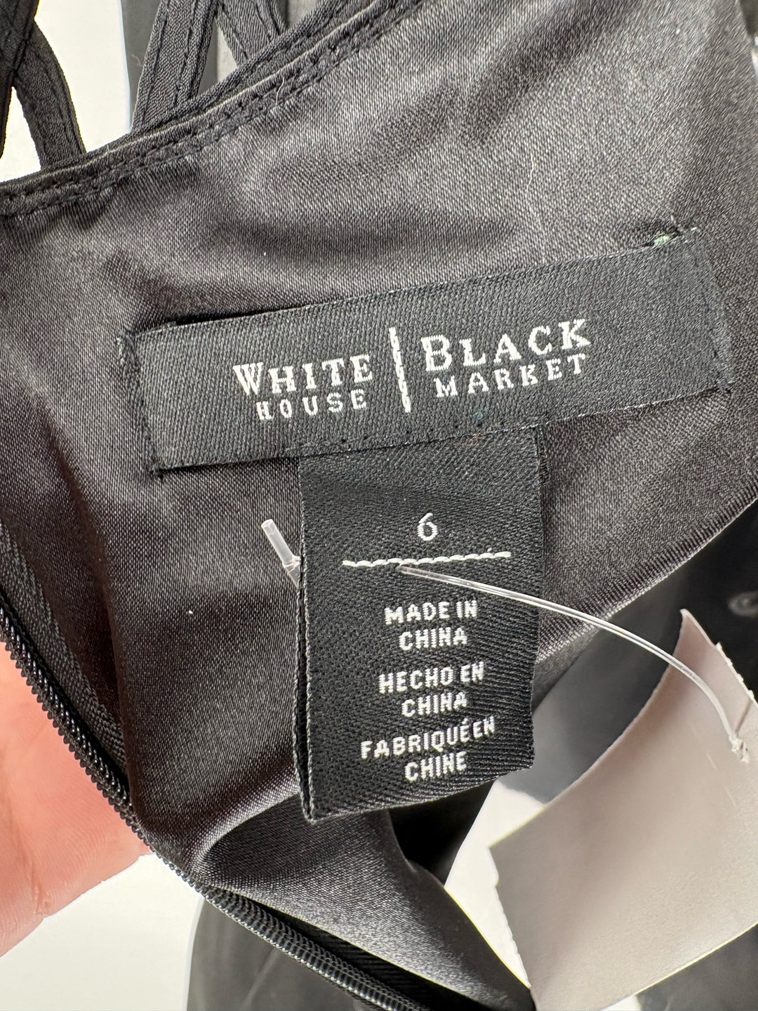 Size 6 White House Black Market Black Dress