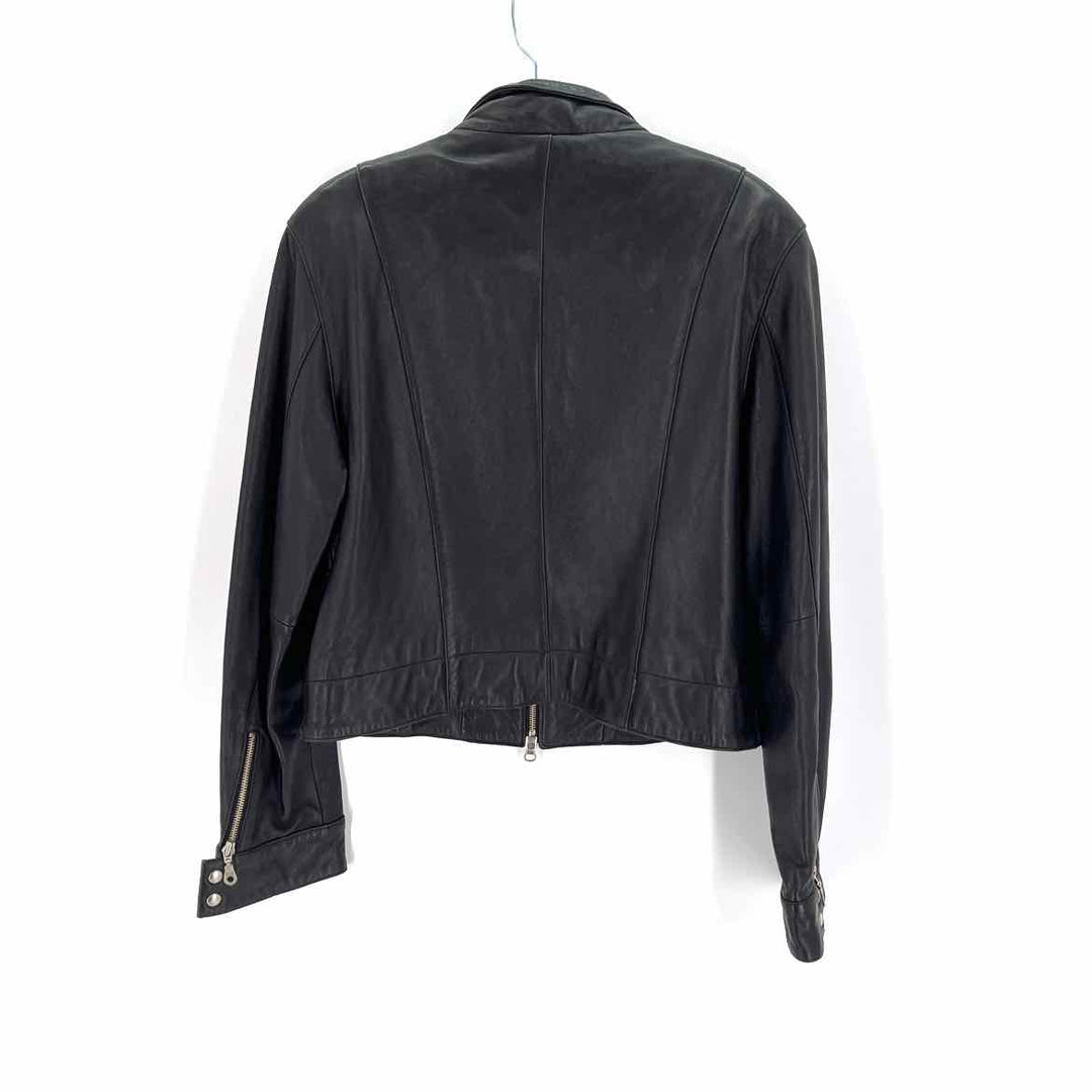 Size XL GALLERY Black Leather Jacket