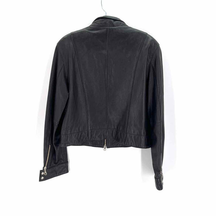 Size XL GALLERY Black Leather Jacket